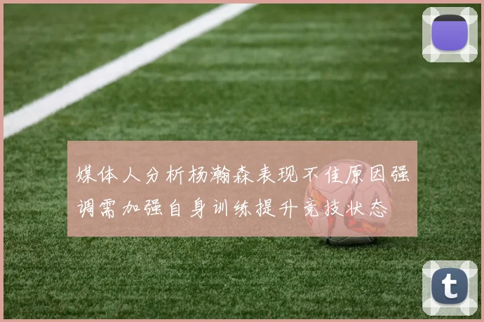 媒体人分析杨瀚森表现不佳原因强调需加强自身训练提升竞技状态